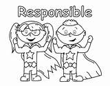 Responsible Responsibility Superstar Environmental sketch template
