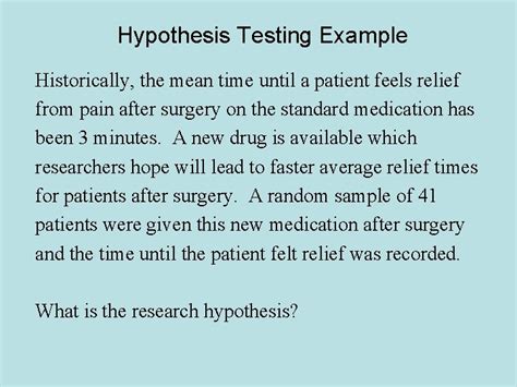 hypothesis testing  hypothesis   conjecture