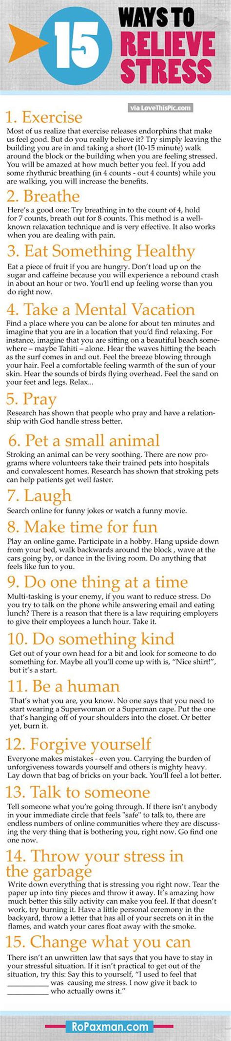 ways  relieve stress pictures   images  facebook tumblr pinterest  twitter