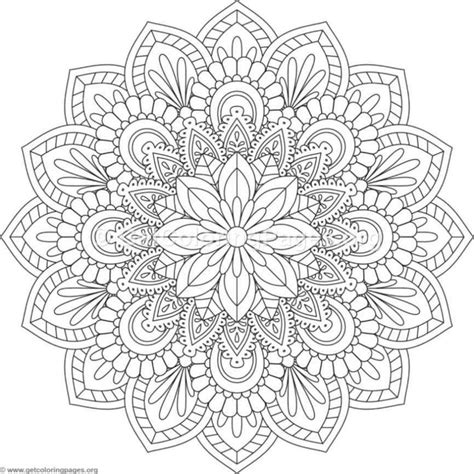 flower mandala coloring pages  getcoloringpagesorg mandala