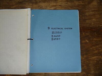 kubota    tractor electrical wiring diagram manual ebay