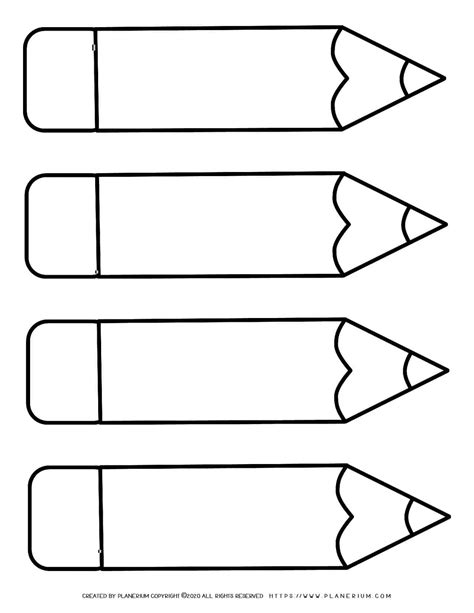 pencils template planerium