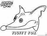 Coloring Jam Animal Pages Fox Head Fluffy Printable Print Kids Adults Getcolorings Bettercoloring sketch template