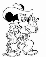 Coloring Pages Western Mickey Mouse Cowboy Cowboys Print Disney Kids Adults Printable Dallas Sheets Farm Logo Wear Color Adult Costum sketch template