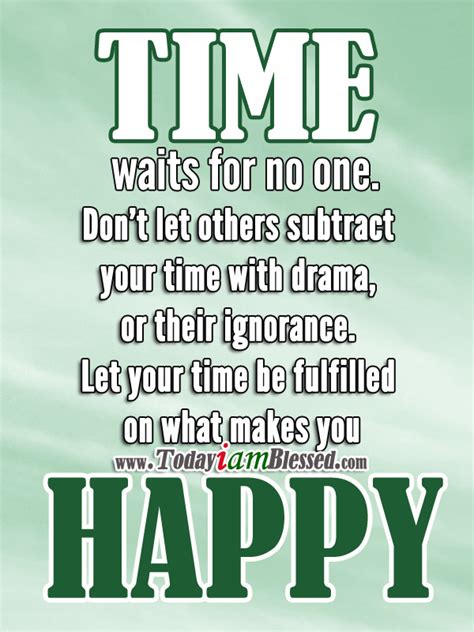 time waits for no one quotes quotesgram