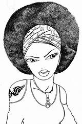 Afro Coloring Hair Pages Drawing Women American Natural Eleanore Adult Drawings African Mulher Desenhos Desenho Template Wind sketch template