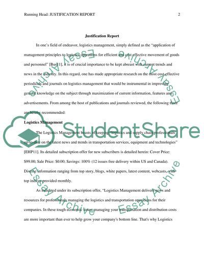 justification report assignment  topics   written