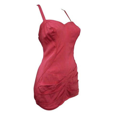1950 s catalina pink one piece pin up style bathing suit for sale at