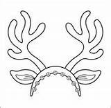 Coloring Pages Deers Antlers Cartoon sketch template