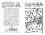 Worship Bulletin Bible Sheets Bailey sketch template