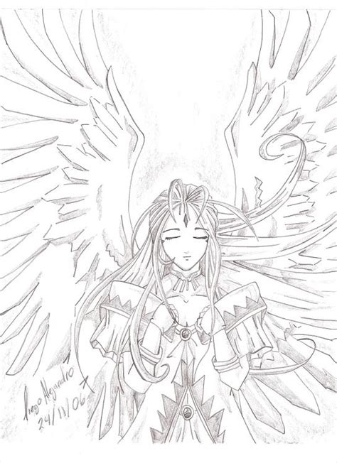 Imagenes Para Colorear De Anime Angel Imagui