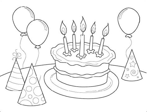 birthday coloring pages  print  getcoloringscom  printable