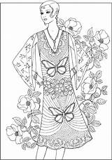 Coloring Pages Book Dover Publications Haven Doverpublications Jazz Creative Books Fashions Age Fashion Adult Sun Sheets Ming Ju Choose Board sketch template