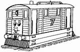 Toby Tank Colorir Treno Trein Tram Clipart Seus Zug Locomotiva Colorare Trains Trasporto Mezzi Kids Treni Animaatjes Condividi sketch template
