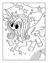 Unicorns Zoomer Cliquer sketch template