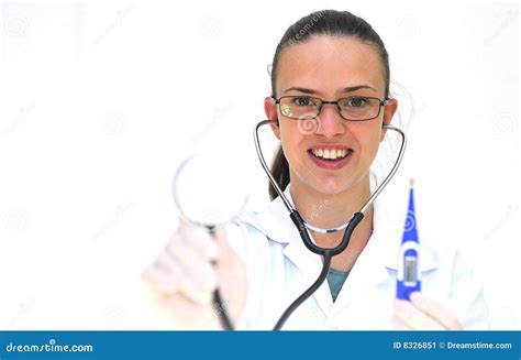 pretty nurse stock image image