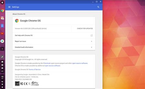 version    chrome os  rolling   heres whats