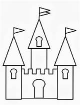 Castle Drawing Disneyland Coloring Pages Disney Princess Kids Use Colouring sketch template