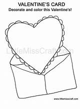 Valentine Card Valentines Coloring Drawing Pages Printable Color Cards Drawings Getdrawings Crafts Paintingvalley sketch template