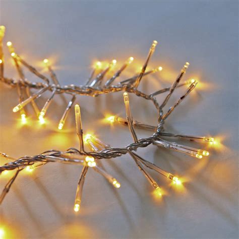 lightscom string lights christmas lights warm white  led plug  connectable cluster