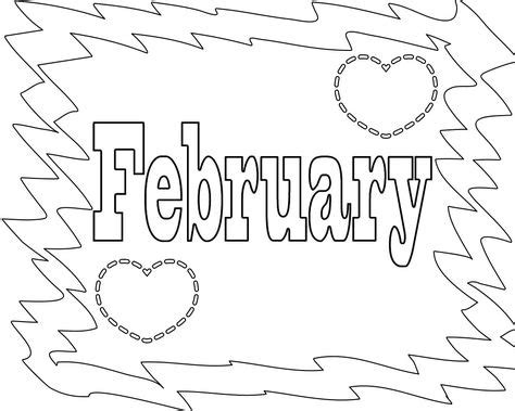 printable february coloring pages  printable february coloring