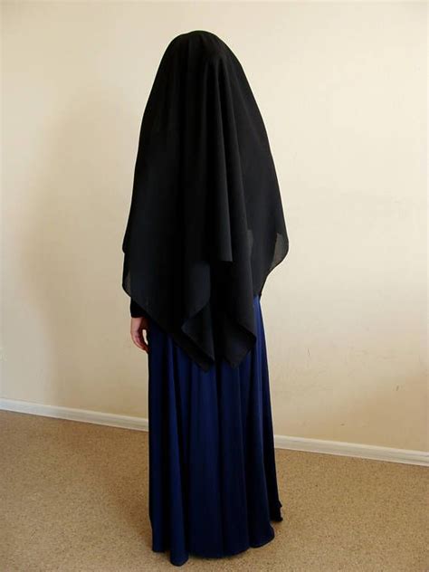 Black Full Niqab Traditional Niqabblack Burqa Elegant