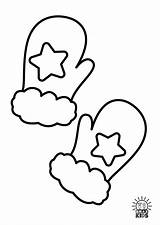 Coloring Pages Winter Gloves Babies Freebies Pdf sketch template
