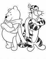 Coloring Pages Winter Pooh Disney Preschool Tiger Tigger Cartoon Printable Kindergarten Kids Clipart Colouring Color Book Animal Pre School Print sketch template