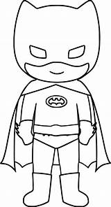 Baby Coloring Superhero Pages Super Hero sketch template