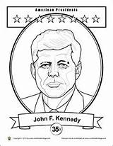 Coloring Pages Presidents Kennedy John Worksheets Skills President Activities Improve Independence Confidence Learning Learn Bullentin Boards School States Pierce Franklin sketch template