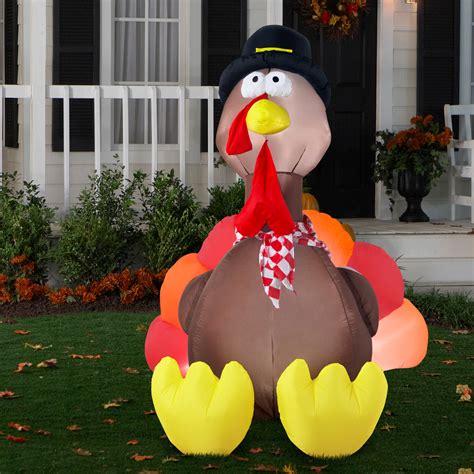 6 Airblown Turkey Thanksgiving Inflatable Seasons Inflatables