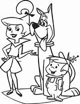 Jetsons Coloring Pages Elroy Dog Tommy Rugrats Sister Jetson Wecoloringpage Printable Getcolorings Judy Cartoon Color Print George sketch template
