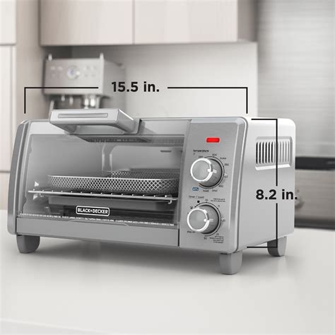 buy blackdecker crisp  bake air fry  slice toaster oven silver