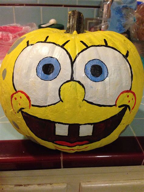 spongebob painted pumpkin pumpkins pinterest pumpkin ideas