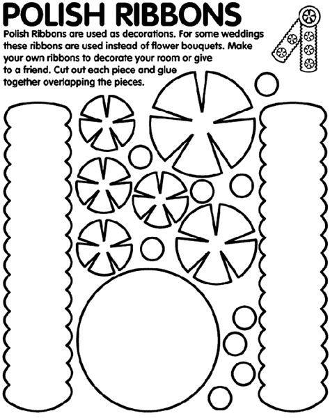 polish ribbons coloring page crayolacom