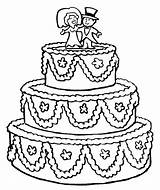 Cake Coloring Wedding Pages Drawing Birthday Decorated Beautifully Color Template Cakes Place Printable Tocolor Preschool Sketch Slice Getdrawings Tiered Drawings sketch template