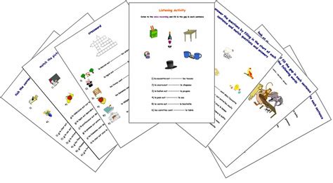 expand  french prepositions french worksheets
