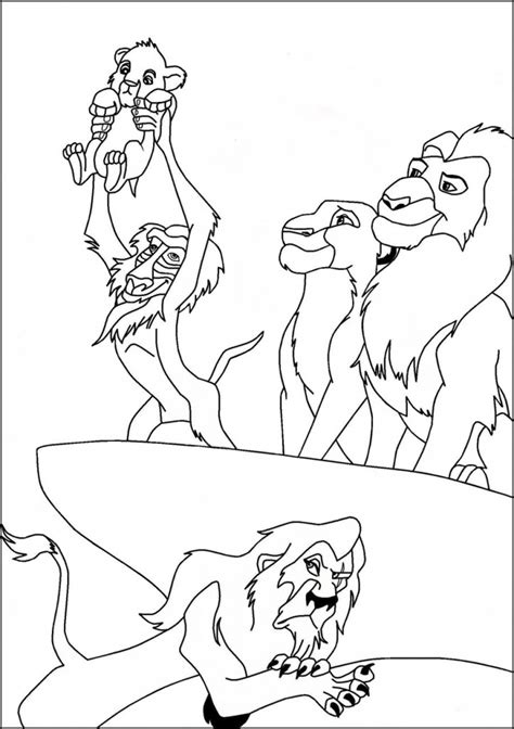 lion king coloring page picture animal place