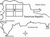 Dominican Republic Worksheet Map Introductory Flag sketch template