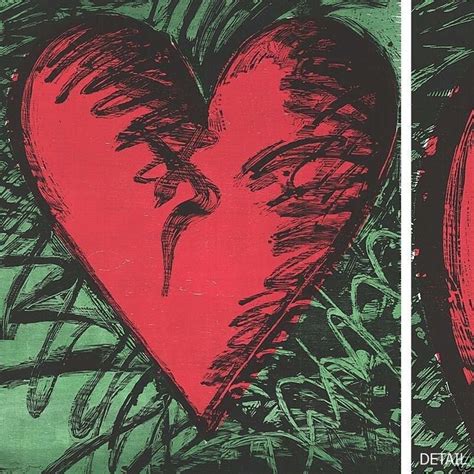 38w x46h rancho woodcut heart by jim dine valentine s day serigraph