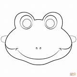 Mask Coloring Frog Masks Pages Printable Templates Frogs Kids Face Animal Template Do Druku Paper Print Craft Drawing Diy Amphibian sketch template