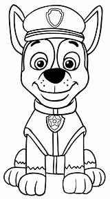 Chase Paw Patrol Coloring Pages Print Birthday Coloringstar Rubble Printable Kids sketch template