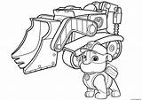 Tracker Coloring Paw Patrol Pages Getdrawings sketch template