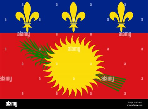 guadeloupe flag  res stock photography  images alamy