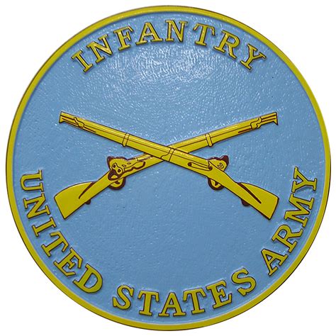 army insignia infantry seal plaque