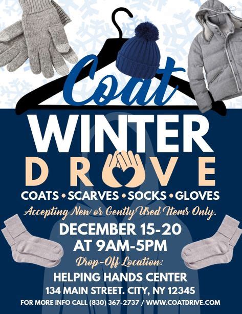 coat drive template coat drive flyers coat drive donations clothes