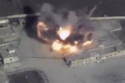 russian drone footage  massive missile attack  syria daily star