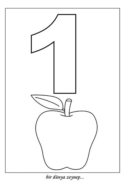 number  coloring pages coloring pages