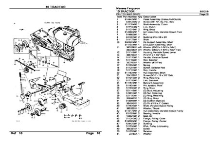 massey ferguson  garden tractor parts manual