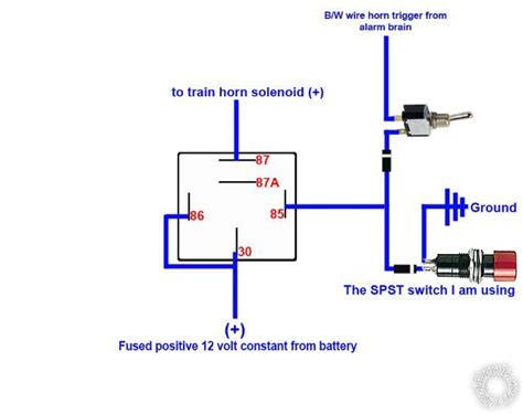 relay wiring diagram train horn  wallpapers review